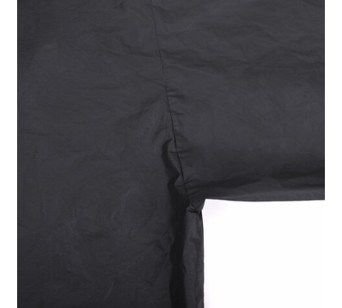 Дождевик плащ черный на кнопках, EVA, многоразовый прочный, чехол в комплекте, универсальный размер, SHAMAANI (ШАМААНИ), 610932