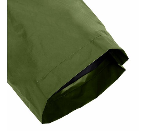 Дождевик плащ зеленый на кнопках, EVA, многоразовый прочный, чехол в комплекте, универсальный размер, SHAMAANI (ШАМААНИ), 610933