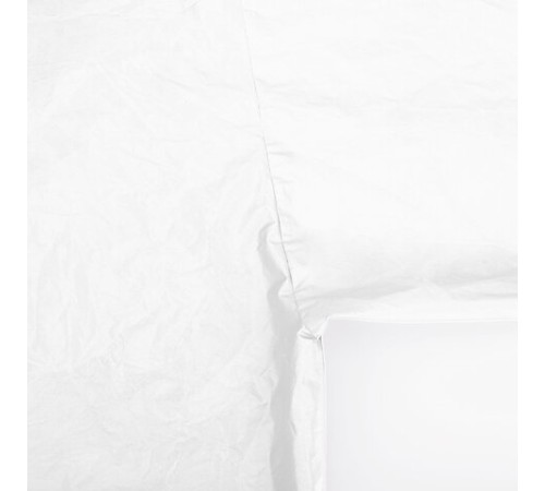 Дождевик-плащ белый на кнопках, EVA, многоразовый прочный, чехол в комплекте, универсальный размер, SHAMAANI (ШАМААНИ), 610935