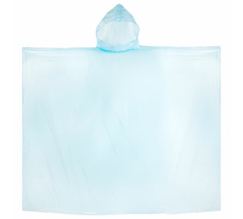 Дождевик-пончо синий полиэтиленовый, универсальный размер, SHAMAANI (ШАМААНИ), 610940