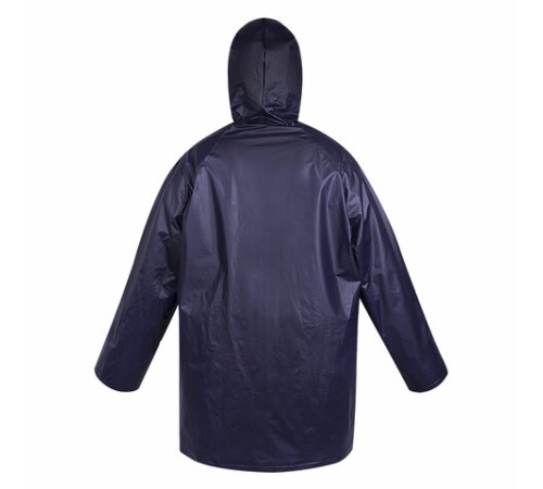 Дождевик-куртка фиолетовая на кнопках С КАРМАНАМИ, виниловая, размер 50-56, рост 170-185, ГРАНДМАСТЕР, 610941