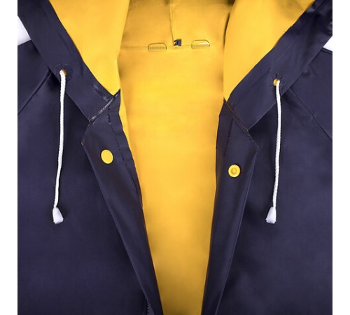 Дождевик-куртка фиолетовая на кнопках С КАРМАНАМИ, виниловая, размер 50-56, рост 170-185, ГРАНДМАСТЕР, 610941