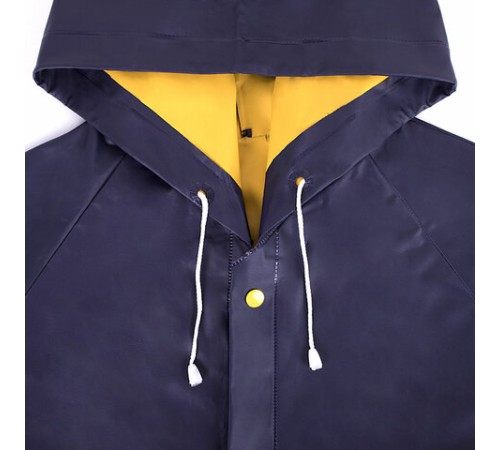 Дождевик-куртка фиолетовая на кнопках С КАРМАНАМИ, виниловая, размер 50-56, рост 170-185, ГРАНДМАСТЕР, 610941