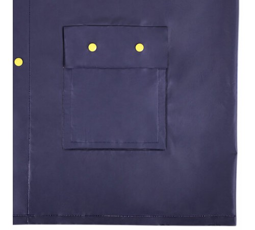 Дождевик-куртка фиолетовая на кнопках С КАРМАНАМИ, виниловая, размер 50-56, рост 170-185, ГРАНДМАСТЕР, 610941