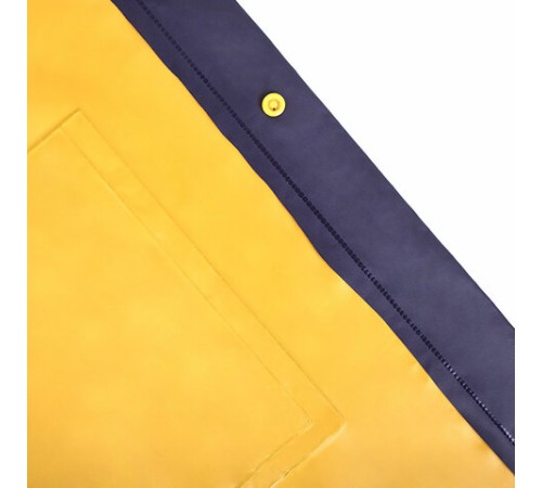 Дождевик-куртка фиолетовая на кнопках С КАРМАНАМИ, виниловая, размер 50-56, рост 170-185, ГРАНДМАСТЕР, 610941