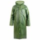 Дождевик-плащ зеленый на кнопках, EVA, многоразовый прочный, универсальный размер, KOMFI, EVA005G