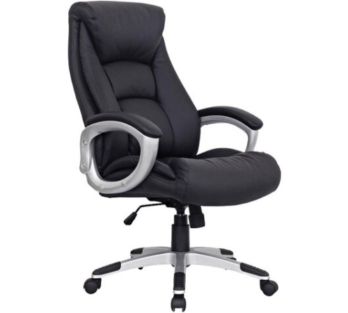 Кресло из натуральной кожи BRABIX "Grand EX-500", черное, 530861