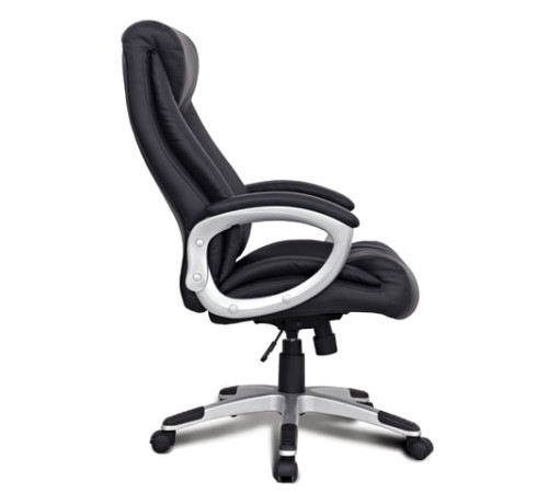 Кресло из натуральной кожи BRABIX "Grand EX-500", черное, 530861