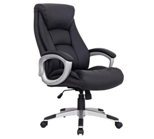 Кресло из натуральной кожи BRABIX "Grand EX-500", черное, 530861
