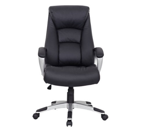 Кресло из натуральной кожи BRABIX "Grand EX-500", черное, 530861