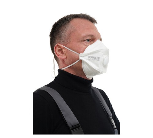Респиратор противоаэрозольный, базовый класс защиты FFP1, с клапаном, PARUS 1СК, 1222202