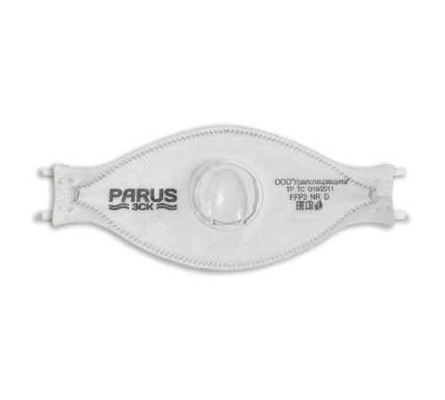 Респиратор противоаэрозольный, высокий класс защиты FFP3, с клапаном, PARUS 3СК, 1217054