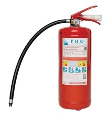 Огнетушитель порошковый ОП-4, АВСЕ (твердые, жидкие, газообразные, электрические) закачной, индивидуальный короб, РИФ