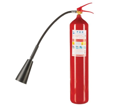 Огнетушитель углекислотный ОУ-5, ВСЕ (жидкие, газообразные, электрические), закачной, в индивидуальном коробе, РИФ