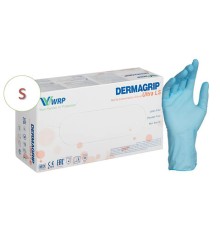 Перчатки нитриловые смотровые, 100 пар (200 штук), повышенная чувствительность, размер 6-7, S (малый), DERMAGRIP Ultra, D1101-27
