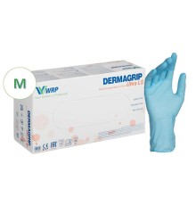 Перчатки нитриловые смотровые, 100 пар (200 штук), повышенная чувствительность, размер 7-8, M (средний), DERMAGRIP Ultra, D1102-27