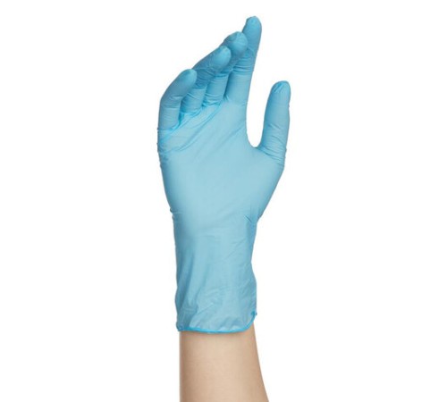 Перчатки нитриловые смотровые, 90 пар (180 штук), повышенная чувствительность, размер 9-10, XL (очень большой), DERMAGRIP Ultra, D1104-27