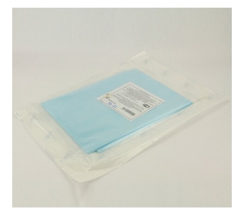 Простыня голубая стерильная 70х80 см, спанбонд 25 г/м2, ГЕКСА