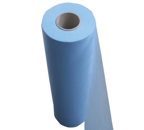 Простыня голубая рулонная с перфорацией 250 шт., 70х80 см, спанбонд 20 г/м2, ГЕКСА