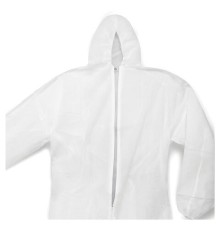 Комбинезон одноразовый с капюшоном Каспер-классик, плотность 30 г/м2, материал спанбонд, размер XL (52-54), белый