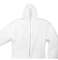 Комбинезон одноразовый с капюшоном Каспер-классик, плотность 30 г/м2, материал спанбонд, размер XXL (56-58), белый