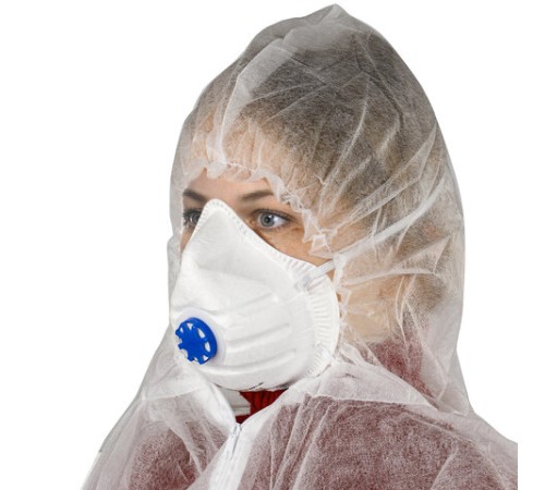 Комбинезон одноразовый с капюшоном Каспер-классик, плотность 30 г/м2, материал спанбонд, размер XXL (56-58), белый