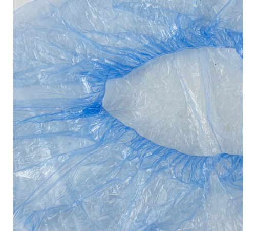 Бахилы КОМПЛЕКТ 2000 шт. (1000 пар) в упаковке, ЭКОНОМ, размер 40х14 см, 1,8 г, ПНД, ЛЮБАША, 630717