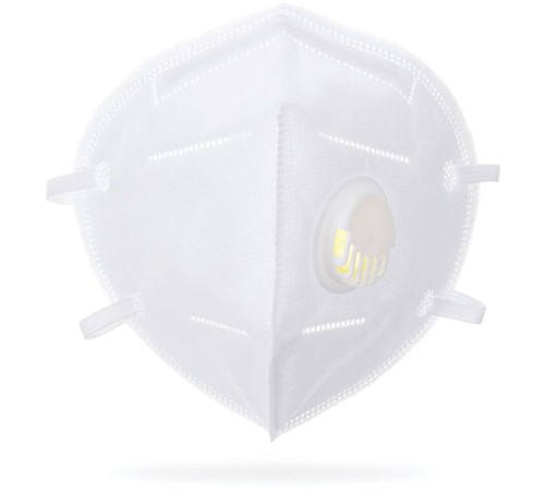 Респиратор противоаэрозольный, средний класс защиты FFP2, КОМПЛЕКТ 10 шт., с клапаном KN-95, 00999Х04780