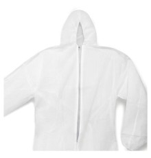 Комбинезон одноразовый с капюшоном Каспер-классик, плотность 30 г/м2, материал спанбонд, размер XXXL (60-62), белый