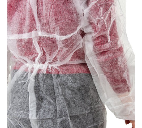 Комбинезон одноразовый с капюшоном Каспер-классик, плотность 30 г/м2, материал спанбонд, размер XXXL (60-62), белый