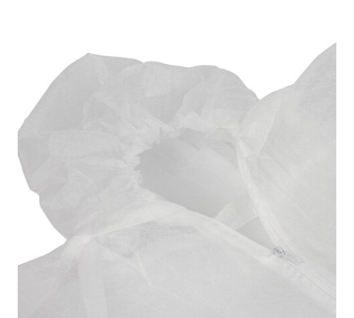 Комбинезон одноразовый с капюшоном Каспер-классик, плотность 30 г/м2, материал спанбонд, размер XXXL (60-62), белый