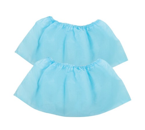 Бахилы из спанбонда низкие КОМПЛЕКТ 50 штук (25 пар), 42 г/м2 ГЕКСА, голубые