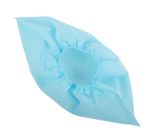 Бахилы из спанбонда низкие КОМПЛЕКТ 50 штук (25 пар), 42 г/м2 ГЕКСА, голубые