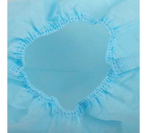 Бахилы из спанбонда низкие КОМПЛЕКТ 50 штук (25 пар), 42 г/м2 ГЕКСА, голубые