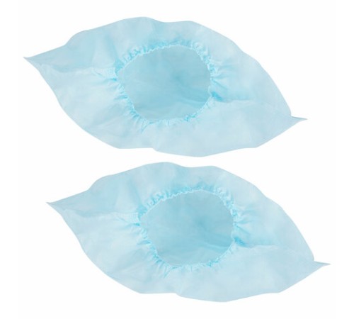 Бахилы из спанбонда низкие КОМПЛЕКТ 80 штук (40 пар), 25 г/м2 ГЕКСА, голубые