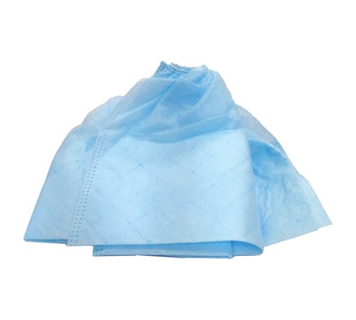 Бахилы из спанбонда низкие с двойной подошвой КОМПЛЕКТ 50 штук (25 пар), 65 г/м2, ГЕКСА, голубые