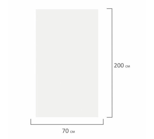 Простыня белая рулонная с перфорацией 100 шт., 70х200 см, спанбонд 12 г/м2, LAIMA UNIVERSAL, 631137