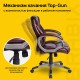 Кресло офисное BRABIX "Eldorado EX-504", экокожа, коричневое, 530875