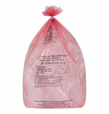 Пакеты для медицинских отходов КОМПЛЕКТ 100 шт., класс В (красные) 60 л, 70х80 см,12 мкм, ПТП 