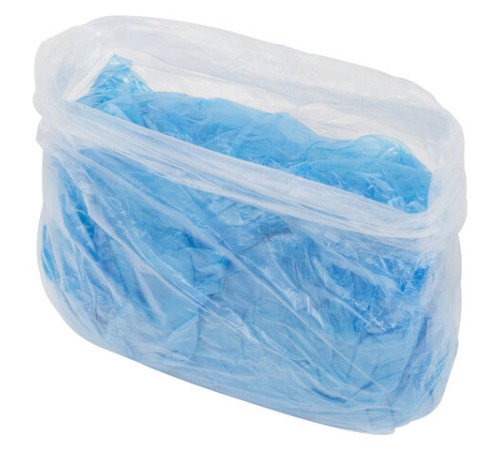 Бахилы MERIDIAN СТАНДАРТ 2,3 грамма, синие, КОМПЛЕКТ 100 штук (50 пар), 40х15 см, ПНД