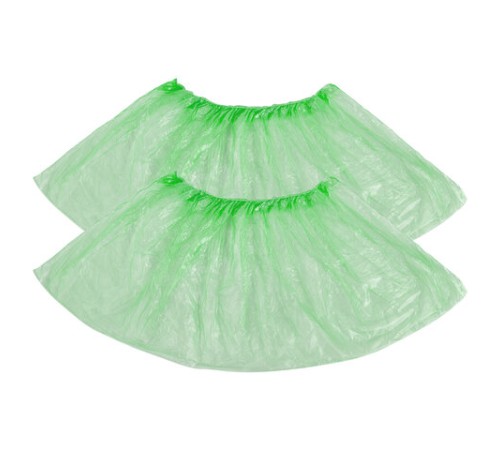 Бахилы MERIDIAN СТАНДАРТ 2,3 грамма, зеленые, КОМПЛЕКТ 100 штук (50 пар), 40х15 см, ПНД