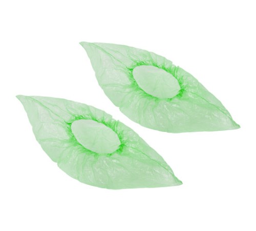 Бахилы MERIDIAN СТАНДАРТ 2,3 грамма, зеленые, КОМПЛЕКТ 100 штук (50 пар), 40х15 см, ПНД