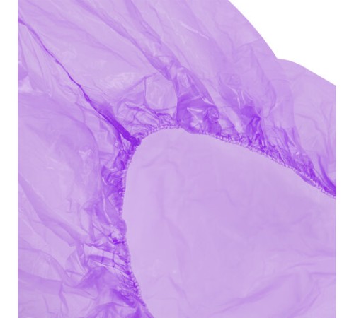 Бахилы MERIDIAN ПРОЧНЫЕ 3,8 г, фиолетовые, двойная резинка, КОМПЛЕКТ 100 штук (50 пар), 40х15 см, ПНД