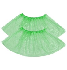 Бахилы MERIDIAN ПРОЧНЫЕ 3,8 г, зеленые, двойная резинка, КОМПЛЕКТ 100 штук (50 пар), 40х15 см, ПНД