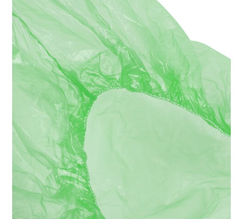 Бахилы MERIDIAN ПРОЧНЫЕ 3,8 г, зеленые, двойная резинка, КОМПЛЕКТ 100 штук (50 пар), 40х15 см, ПНД