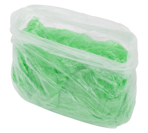 Бахилы MERIDIAN ПРОЧНЫЕ 3,8 г, зеленые, двойная резинка, КОМПЛЕКТ 100 штук (50 пар), 40х15 см, ПНД