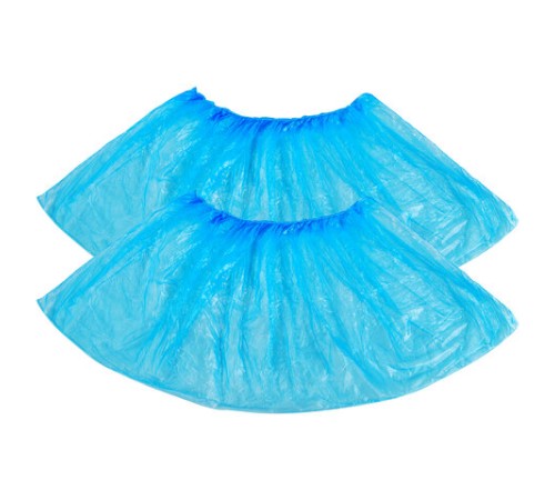 Бахилы MERIDIAN ОСОБО ПРОЧНЫЕ, 6 г, синие, двойная резинка, КОМПЛЕКТ 100 штук (50 пар), 40х15 см, 55 мкм