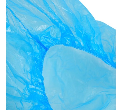 Бахилы MERIDIAN ОСОБО ПРОЧНЫЕ, 6 г, синие, двойная резинка, КОМПЛЕКТ 100 штук (50 пар), 40х15 см, 55 мкм