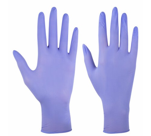 Перчатки нитриловые смотровые SFM Stable-Work/SUPERSOFT N 135, Германия, 50 пар (100 штук), размер 6-7, S (малый)