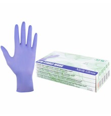 Перчатки нитриловые смотровые SFM Stable-Work/SUPERSOFT N 135, Германия, 50 пар (100 штук), размер 8-9, L (большой)